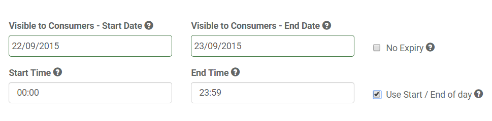 Display of Messages using Start and End Date – Tao Of Shop Support